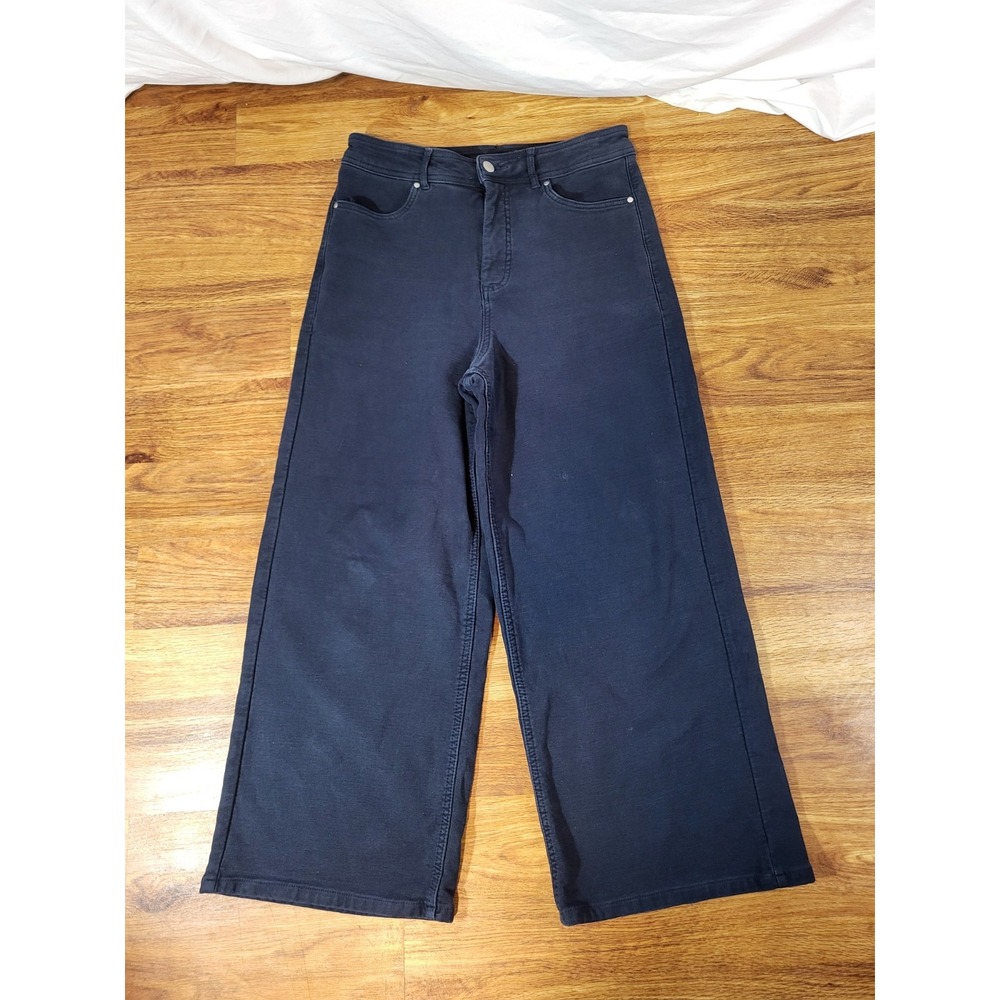Calia‎ by Carrie Navy Blue High Rise Wide Leg Crop Pants, Size 4
